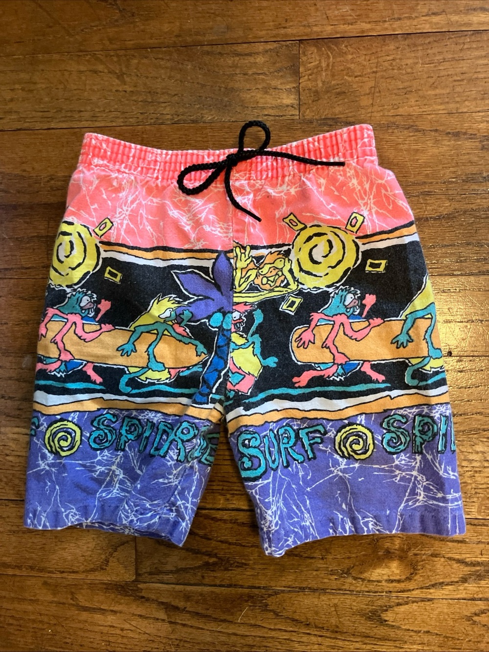 lighting bug shorts 1980s vintage surf wear size 4T boys